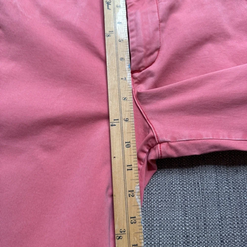 Gap Lived-In Chino Shorts Mens 28 Salmon Pink Coral Cotton 10 Inch Inseam